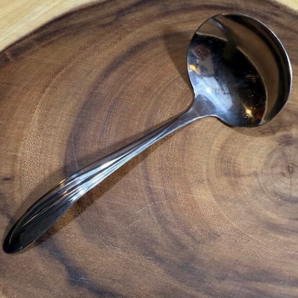 Vintage 3pc Stainless Steel Spoon Rest and Ladle Set - Picture 10 of 12